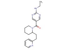 N-ethyl-5-({2-[2-(2-pyridinyl)ethyl]-1-piperidinyl}carbonyl)-2-pyrimidinamine
