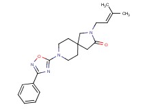 2-(3-methyl-2-buten-1-yl)-8-(3-phenyl-1,2,4-oxadiazol-5-yl)-2,8-diazaspiro[4.5]decan-3-one