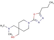 [4-[(dimethylamino)methyl]-1-(5-propyl-1,3,4-oxadiazol-2-yl)piperidin-4-yl]methanol