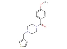 1-(4-methoxybenzoyl)-4-(3-thienylmethyl)piperazine