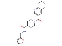 N-(2-furylmethyl)-1-(5,6,7,8-tetrahydroquinolin-3-ylcarbonyl)piperidine-4-carboxamide