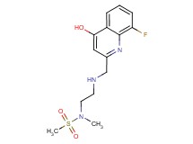 N-(2-{[(8-fluoro-4-hydroxyquinolin-2-yl)methyl]amino}ethyl)-N-methylmethanesulfonamide