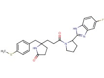 5-{3-[2-(5-fluoro-1H-benzimidazol-2-yl)-1-pyrrolidinyl]-3-oxopropyl}-5-[4-(methylthio)benzyl]-2-pyrrolidinone