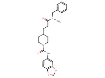 N-1,3-benzodioxol-5-yl-4-{3-[benzyl(methyl)amino]-3-oxopropyl}-1-piperidinecarboxamide