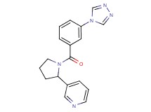 3-{1-[3-(4H-1,2,4-triazol-4-yl)benzoyl]-2-pyrrolidinyl}pyridine
