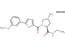 (4R)-4-amino-N-ethyl-1-[5-(3-methoxyphenyl)-2-furoyl]-L-prolinamide