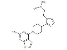 N,N-dimethyl-2-{2-[1-(2-methylthieno[2,3-d]pyrimidin-4-yl)-4-piperidinyl]-1H-imidazol-1-yl}ethanamine