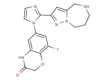 8-fluoro-6-[2-(5,6,7,8-tetrahydro-4H-pyrazolo[1,5-a][1,4]diazepin-2-yl)-1H-imidazol-1-yl]-2H-1,4-benzoxazin-3(4H)-one hydrochloride
