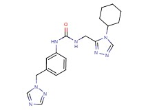 N-[(4-cyclohexyl-4H-1,2,4-triazol-3-yl)methyl]-N'-[3-(1H-1,2,4-triazol-1-ylmethyl)phenyl]urea