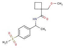 1-(methoxymethyl)-N-{1-[4-(methylsulfonyl)phenyl]ethyl}cyclobutanecarboxamide