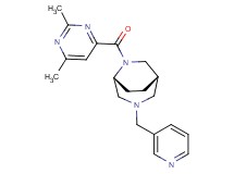 (1S*,5R*)-6-[(2,6-dimethylpyrimidin-4-yl)carbonyl]-3-(pyridin-3-ylmethyl)-3,6-diazabicyclo[3.2.2]nonane