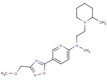 5-[3-(methoxymethyl)-1,2,4-oxadiazol-5-yl]-N-methyl-N-[2-(2-methylpiperidin-1-yl)ethyl]pyridin-2-amine