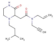 N-allyl-2-[1-(3-methylbutyl)-3-oxo-2-piperazinyl]-N-2-propyn-1-ylacetamide