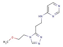N-{2-[4-(2-methoxyethyl)-4H-1,2,4-triazol-3-yl]ethyl}pyrimidin-4-amine