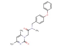 2-(4,6-dimethyl-2-oxo-1(2H)-pyrimidinyl)-N-methyl-N-(4-phenoxybenzyl)acetamide