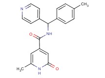 6-methyl-N-[(4-methylphenyl)(pyridin-4-yl)methyl]-2-oxo-1,2-dihydropyridine-4-carboxamide