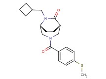 (1S*,5R*)-6-(cyclobutylmethyl)-3-[4-(methylthio)benzoyl]-3,6-diazabicyclo[3.2.2]nonan-7-one