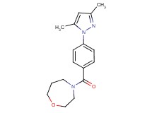 4-[4-(3,5-dimethyl-1H-pyrazol-1-yl)benzoyl]-1,4-oxazepane
