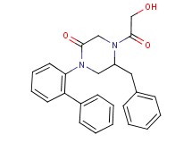5-benzyl-1-(2-biphenylyl)-4-glycoloyl-2-piperazinone