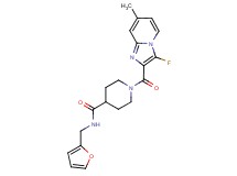 1-[(3-fluoro-7-methylimidazo[1,2-a]pyridin-2-yl)carbonyl]-N-(2-furylmethyl)piperidine-4-carboxamide