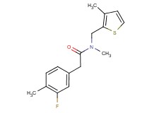 2-(3-fluoro-4-methylphenyl)-N-methyl-N-[(3-methyl-2-thienyl)methyl]acetamide