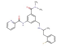 N-[3-[(dimethylamino)carbonyl]-5-({[2-(2-fluorophenyl)-1-methylethyl]amino}methyl)phenyl]-2-pyridinecarboxamide