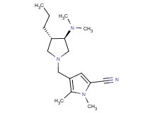 4-{[rel-(3R,4S)-3-(dimethylamino)-4-propyl-1-pyrrolidinyl]methyl}-1,5-dimethyl-1H-pyrrole-2-carbonitrile dihydrochloride