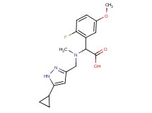 [[(5-cyclopropyl-1H-pyrazol-3-yl)methyl](methyl)amino](2-fluoro-5-methoxyphenyl)acetic acid