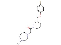 1-(2-{3-[(4-fluorophenoxy)methyl]-1-piperidinyl}-2-oxoethyl)-4-methyl-1,4-diazepane