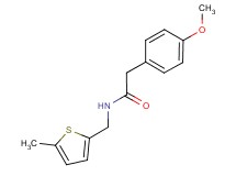 2-(4-methoxyphenyl)-N-[(5-methyl-2-thienyl)methyl]acetamide