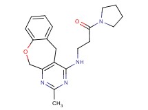 2-methyl-N-(3-oxo-3-pyrrolidin-1-ylpropyl)-5,11-dihydro[1]benzoxepino[3,4-d]pyrimidin-4-amine
