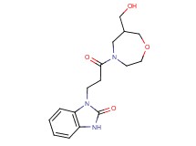 1-{3-[6-(hydroxymethyl)-1,4-oxazepan-4-yl]-3-oxopropyl}-1,3-dihydro-2H-benzimidazol-2-one
