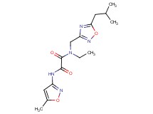 N-ethyl-N-[(5-isobutyl-1,2,4-oxadiazol-3-yl)methyl]-N'-(5-methylisoxazol-3-yl)ethanediamide