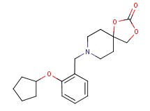 8-[2-(cyclopentyloxy)benzyl]-1,3-dioxa-8-azaspiro[4.5]decan-2-one formate
