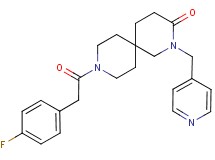 9-[(4-fluorophenyl)acetyl]-2-(pyridin-4-ylmethyl)-2,9-diazaspiro[5.5]undecan-3-one