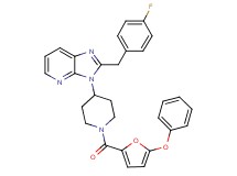 2-(4-fluorobenzyl)-3-[1-(5-phenoxy-2-furoyl)-4-piperidinyl]-3H-imidazo[4,5-b]pyridine