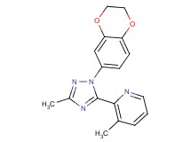 2-[1-(2,3-dihydro-1,4-benzodioxin-6-yl)-3-methyl-1H-1,2,4-triazol-5-yl]-3-methylpyridine