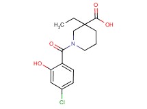 1-(4-chloro-2-hydroxybenzoyl)-3-ethylpiperidine-3-carboxylic acid