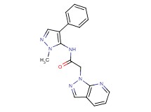 N-(1-methyl-4-phenyl-1H-pyrazol-5-yl)-2-(1H-pyrazolo[3,4-b]pyridin-1-yl)acetamide