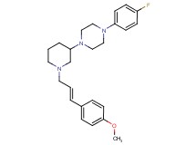 1-(4-fluorophenyl)-4-{1-[(2E)-3-(4-methoxyphenyl)-2-propen-1-yl]-3-piperidinyl}piperazine