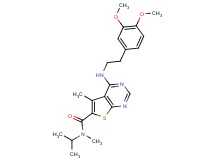 4-{[2-(3,4-dimethoxyphenyl)ethyl]amino}-N-isopropyl-N,5-dimethylthieno[2,3-d]pyrimidine-6-carboxamide