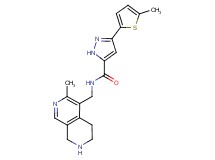 N-[(3-methyl-5,6,7,8-tetrahydro-2,7-naphthyridin-4-yl)methyl]-3-(5-methyl-2-thienyl)-1H-pyrazole-5-carboxamide dihydrochloride