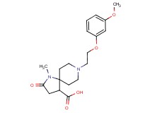 8-[2-(3-methoxyphenoxy)ethyl]-1-methyl-2-oxo-1,8-diazaspiro[4.5]decane-4-carboxylic acid
