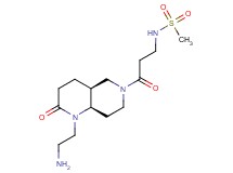 N-{3-[rel-(4aS,8aR)-1-(2-aminoethyl)-2-oxooctahydro-1,6-naphthyridin-6(2H)-yl]-3-oxopropyl}methanesulfonamide hydrochloride