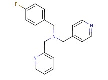 (4-fluorobenzyl)(pyridin-2-ylmethyl)(pyridin-4-ylmethyl)amine