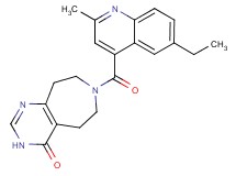 7-[(6-ethyl-2-methyl-4-quinolinyl)carbonyl]-3,5,6,7,8,9-hexahydro-4H-pyrimido[4,5-d]azepin-4-one