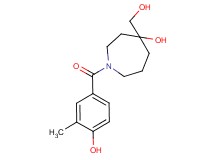 4-(hydroxymethyl)-1-(4-hydroxy-3-methylbenzoyl)-4-azepanol