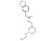 2-(1,3-benzodioxol-5-yl)-N-[(1-propylpiperidin-3-yl)methyl]acetamide