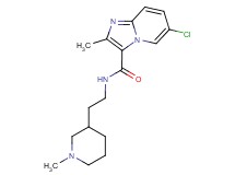 6-chloro-2-methyl-N-[2-(1-methylpiperidin-3-yl)ethyl]imidazo[1,2-a]pyridine-3-carboxamide