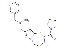 N-methyl-1-(3-pyridinyl)-N-{[5-(1-pyrrolidinylcarbonyl)-5,6,7,8-tetrahydro-4H-pyrazolo[1,5-a][1,4]diazepin-2-yl]methyl}methanamine
